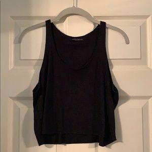 Black crop top
